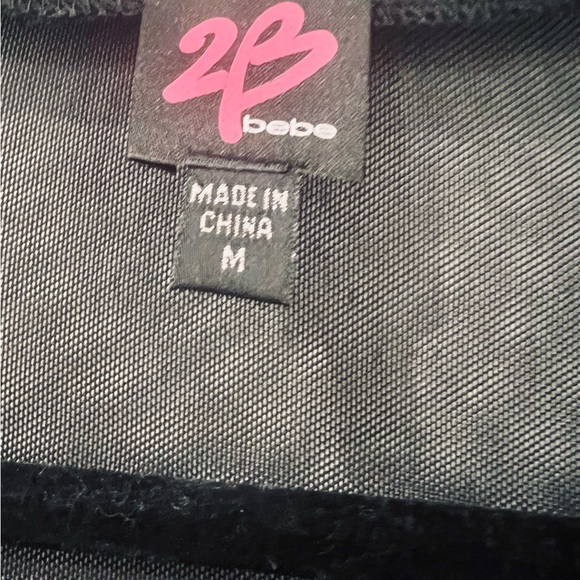 2B Bebe Black Sequin Tank Top “85” Graphic Sleeveless Party Top Size M - Picture 6 of 6